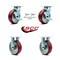 Service Caster 6 Inch Poly on Aluminum Caster Set with 2 Brakes/Swivel Lock 2 Rigid SCC SCC-30CS620-PAR-TLB-BSL-2-R-2 - alternate 5